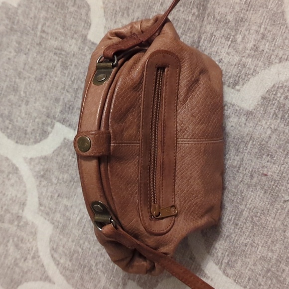 Brown Leather Crossbody Purse 80s - Picture 3 of 7